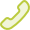 Grünes Icon für Telefon