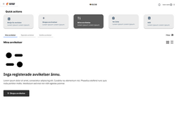 Empty state avvikelse