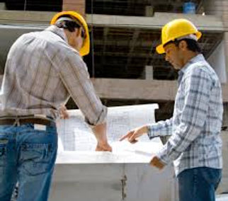 Architects planning a house
