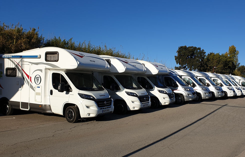 Amafi Caravaning cuenta con una gran flota propia que se renueva cada 2 años