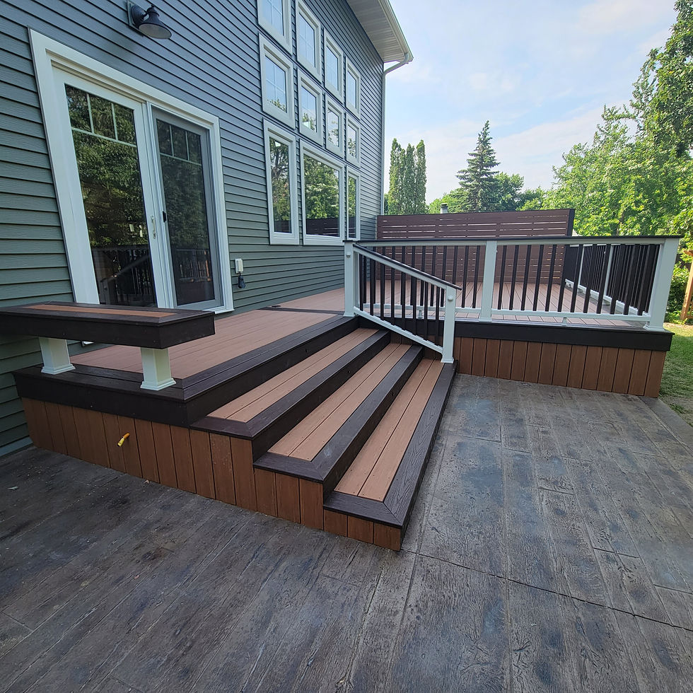 Custom Deck with Privacy Fence