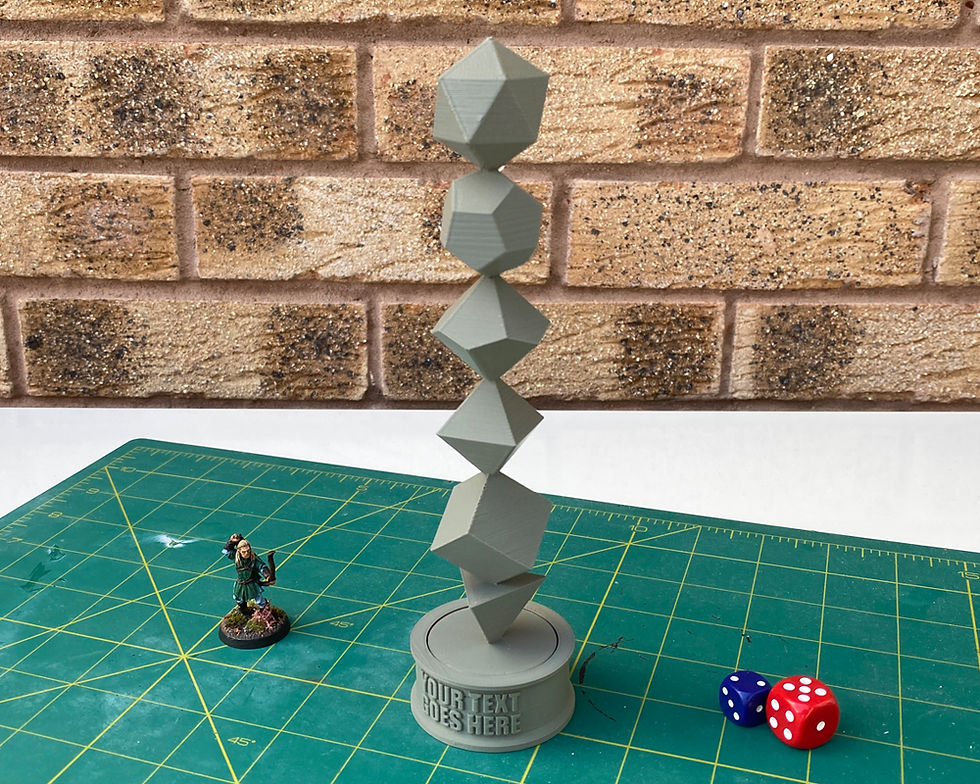 Thumbnail: DnD Dice Trophy | 3D Printing File (STL Digital Download)