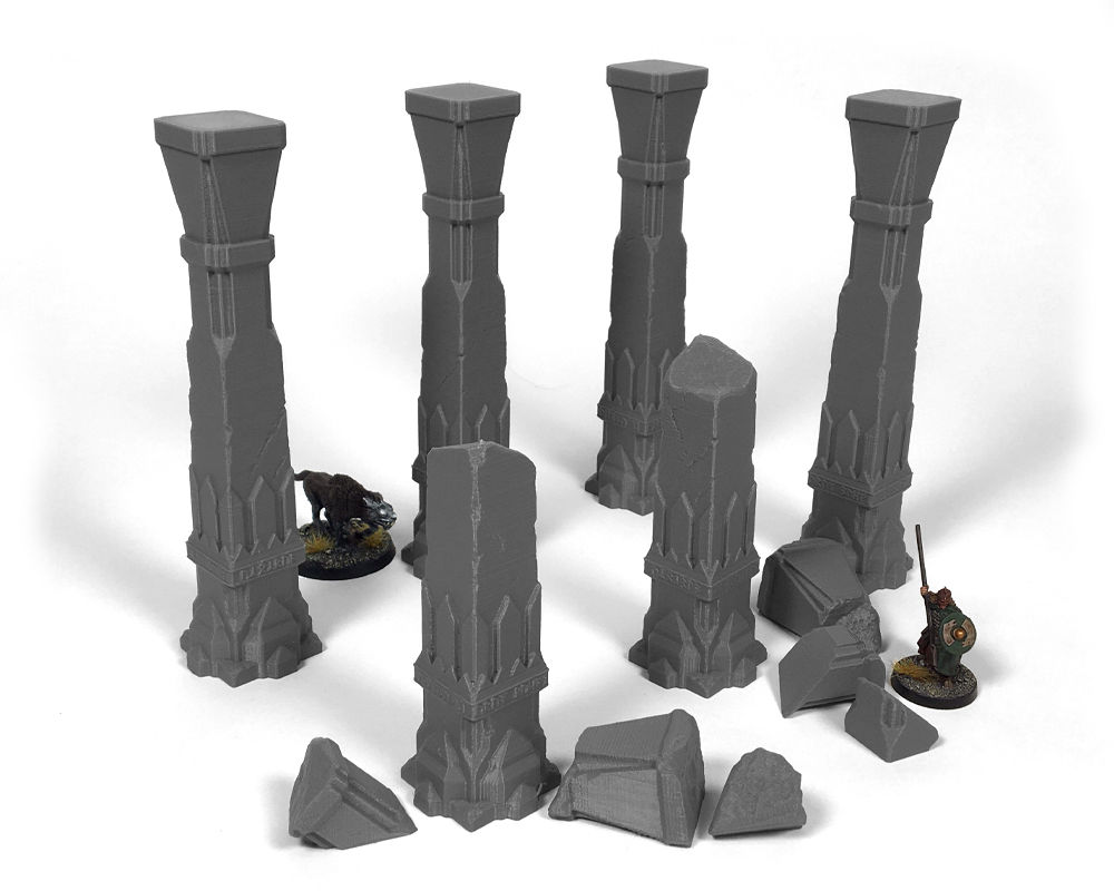 Dwarven Terrain: Second Hall Pillars