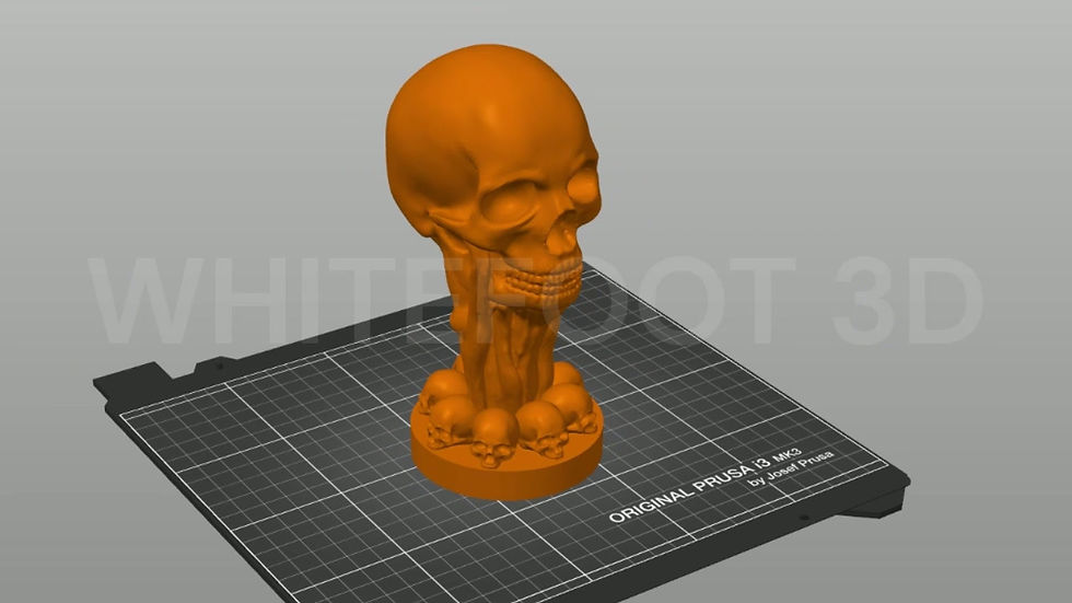 Thumbnail: Skull Monument Trophy | 3D Printing File (STL Digital Download)