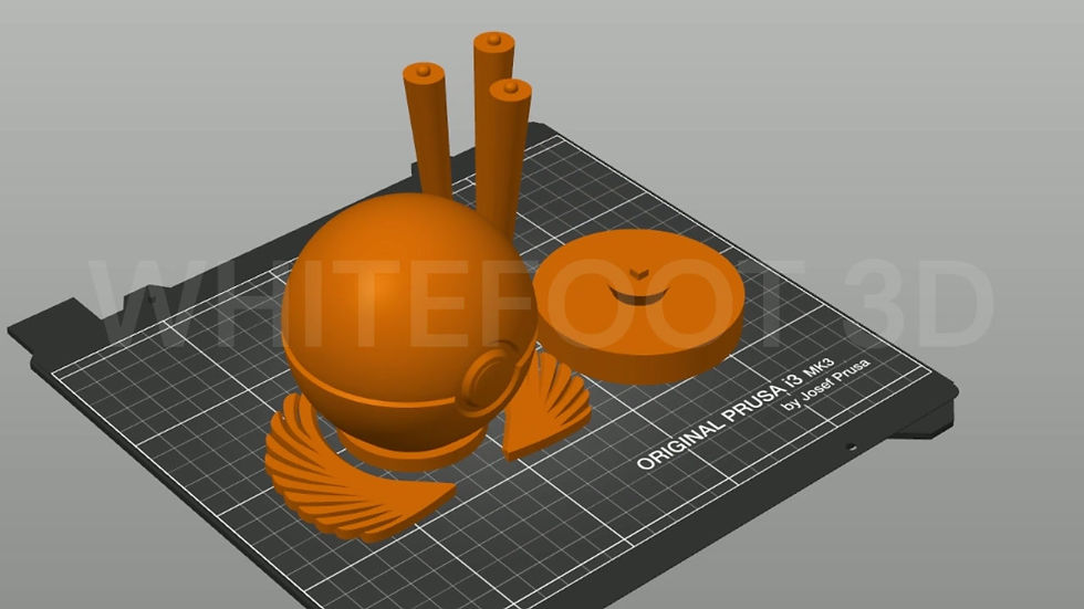 Thumbnail: Winged Ball Trophy | 3D Printing File (STL Digital Download)
