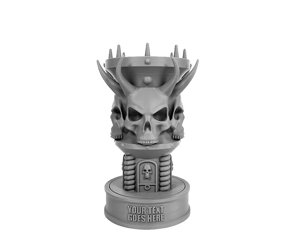 Thumbnail: Horned Skull Trophy | 3D Printing File (STL Digital Download)
