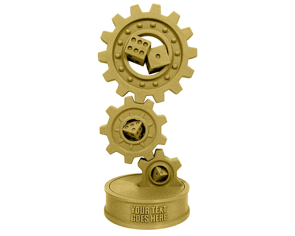 Thumbnail: Steampunk Dice Trophy