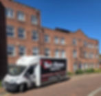 Hart's Removals van parked outside