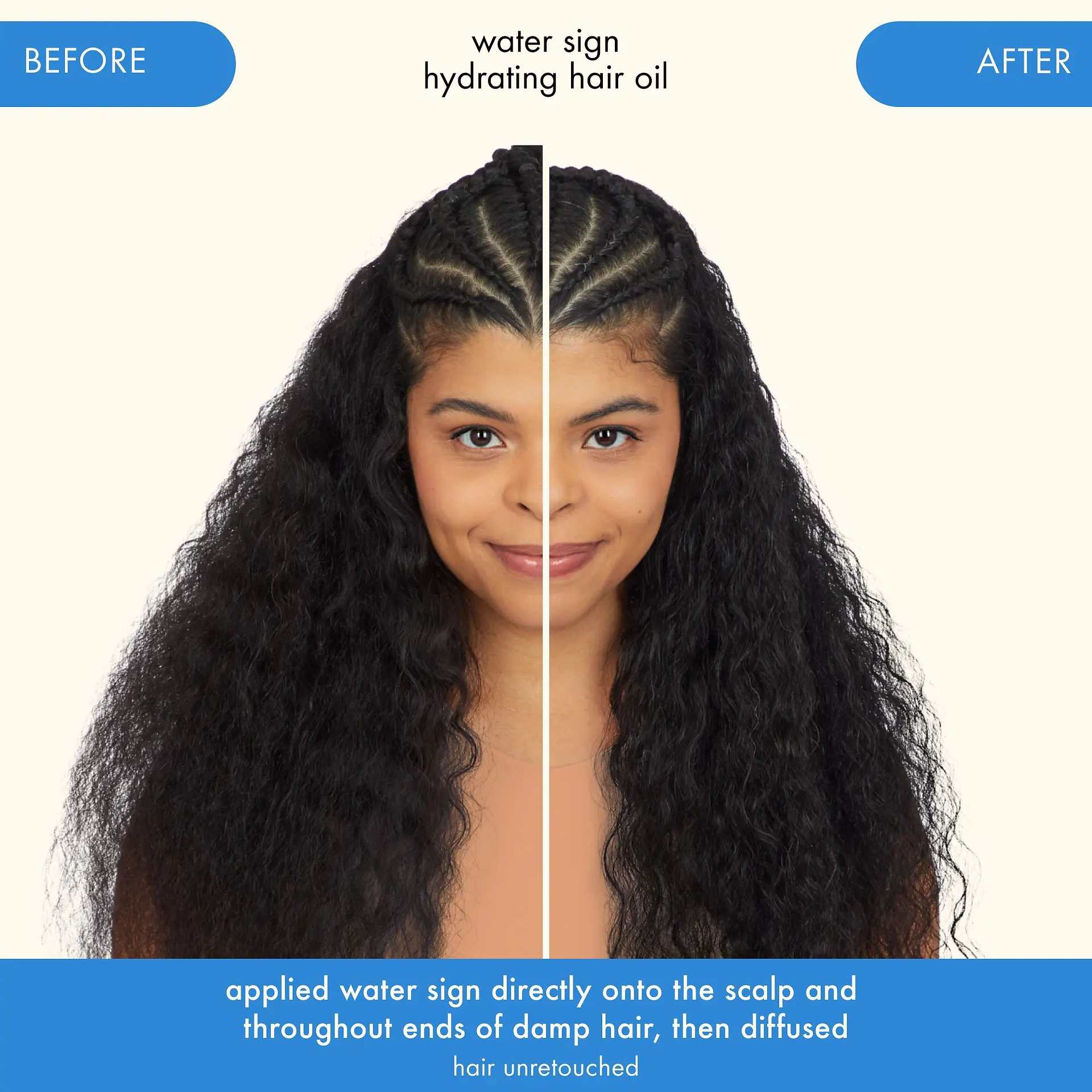  amika: water sign hydrating hair oil is a silicone-free oil that hydrates hair while instantly redu