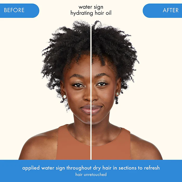  amika: water sign hydrating hair oil is a silicone-free oil that hydrates hair while instantly redu