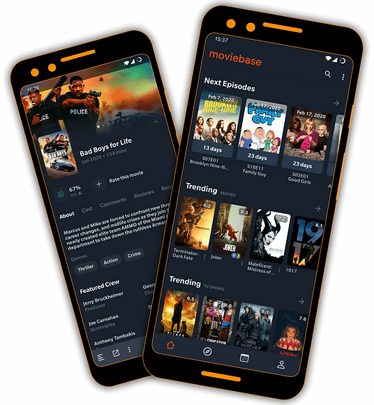 Movie and TV show Android app