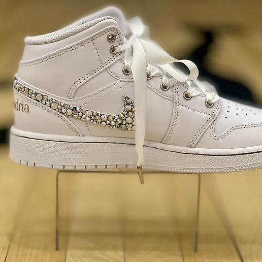 custom bling jordans