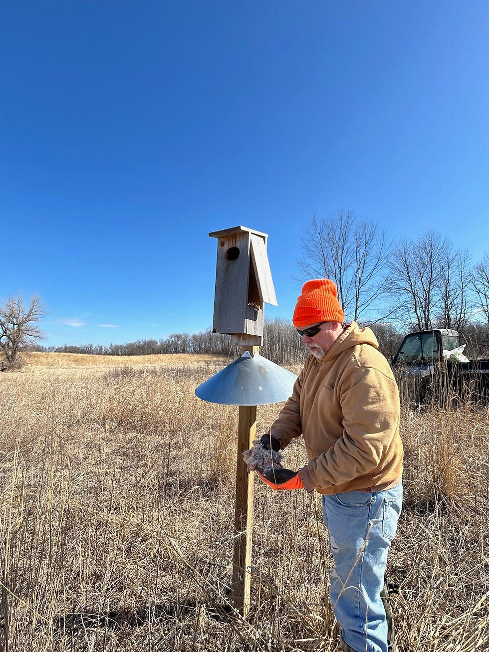 Scott - Le Sueur Waterfowlers spring cleaning of wood duck houses