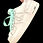 Thumbnail: Platinum Sole Platinum Bling Bridal Nike Air Force 1 Custom Sneaker Shoes Sparkle Bat Mitzvah Quinceanera Ball Prom Wedding