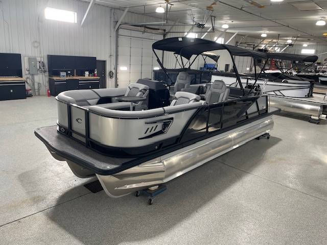 Thumbnail: New 2026 Crest Caribbean 230 SLS Pontoon Mercury 300XL Four Stroke Knotty Oar Marina Prior Lake Minnesota Twin Cities