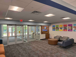 Sabes JCC North security entrance Prime General Commercial Contractors Office Renovation St Paul Minneapolis Tenant Build Out Renovation Refinishing Project Commercial Construction Building