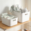 Thumbnail: White Storage Organizer with Lid