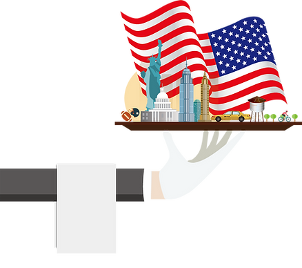 アメリカを表すイラスト
