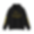 Jester Society Black hoodie front ( word jester down sleeve, Jester logo on back and front)