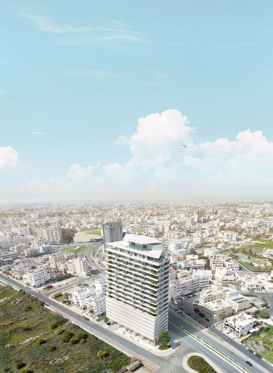 לומינה מארה: בניין מודרני רב קומות בעיר