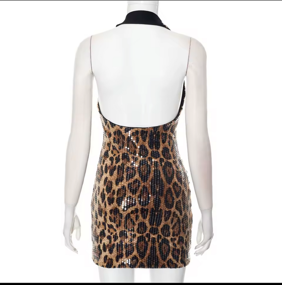 Thumbnail: Leopard Luxe Mini Dress