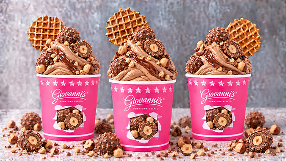Ferrero Rocher Gelato | Giovanni's Gelato Dal 2013