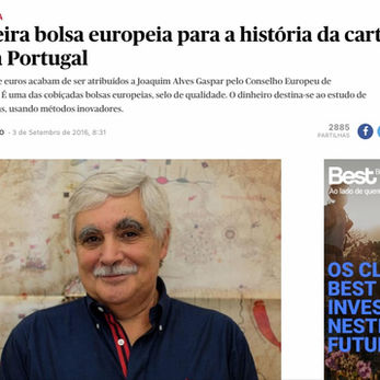 Joaquim Gaspar interviewed by Público on being awarded the ERC to study the Portolan Charts