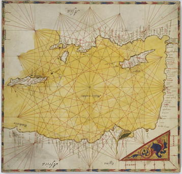 Chart of the Week | Vienna atlas of Pietro Vesconte, 1318, Italy