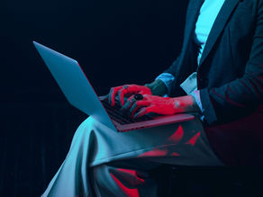 A man typing HIPAA Compliant Content for Social Media Marketing