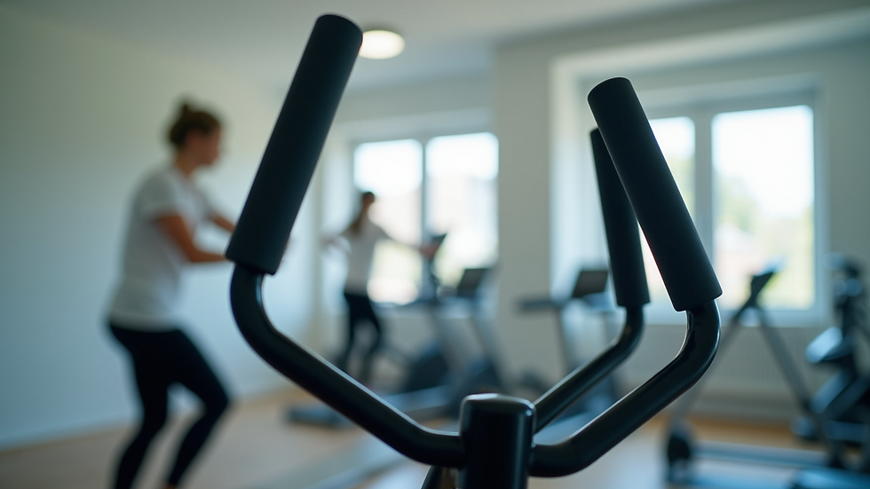 Close-up view of exercise equipment used in physiotherapy for muscle strengthening