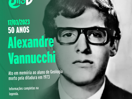 Ato Alexandre vive! Marca os 50 anos da morte do estudante