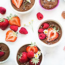 Chocolade Cupcakes met bessen