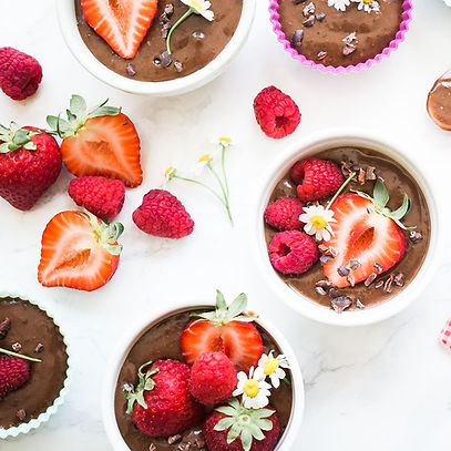 Chocolate Cupcakes with Berries