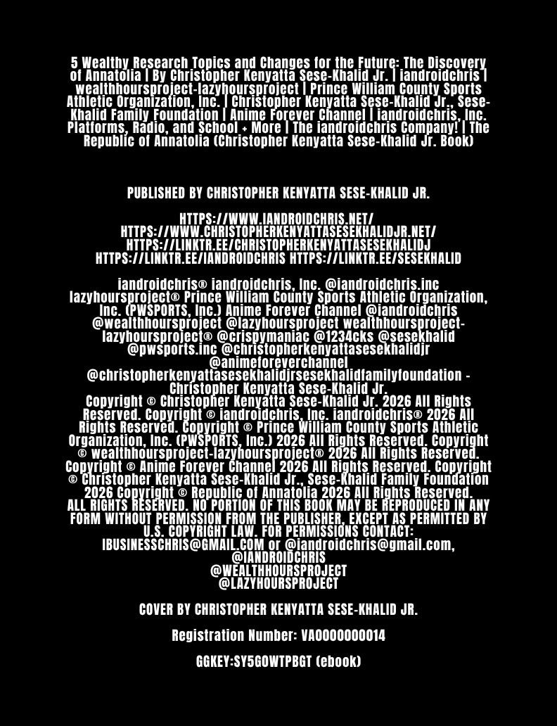 Thumbnail: 5 Wealthy Research Topics and Changes for the Future: The Discovery of Annatolia