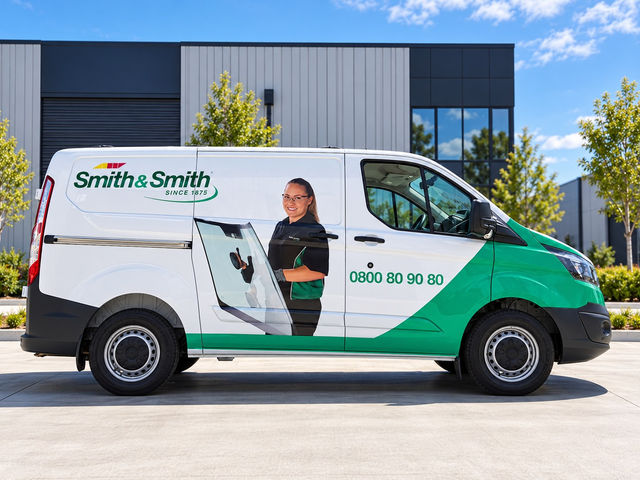 Smith & Smith van graphics by Sterling Signs