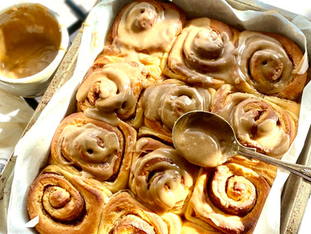 Overnight brown butter cinnamon rolls