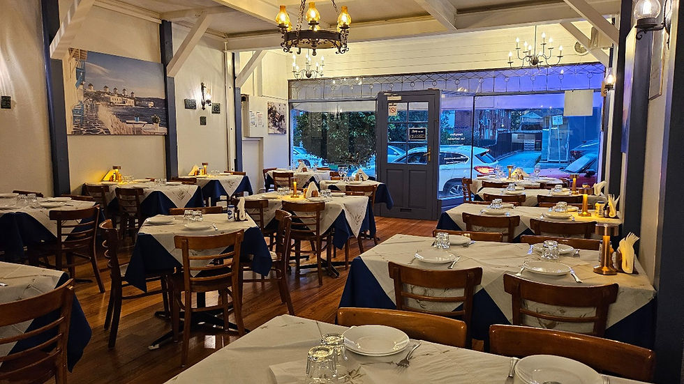 Testimonials-and-Functions-Restaurant-Dining-Area-Looking-Out-Florinas-Greek-Tavern-Melbou