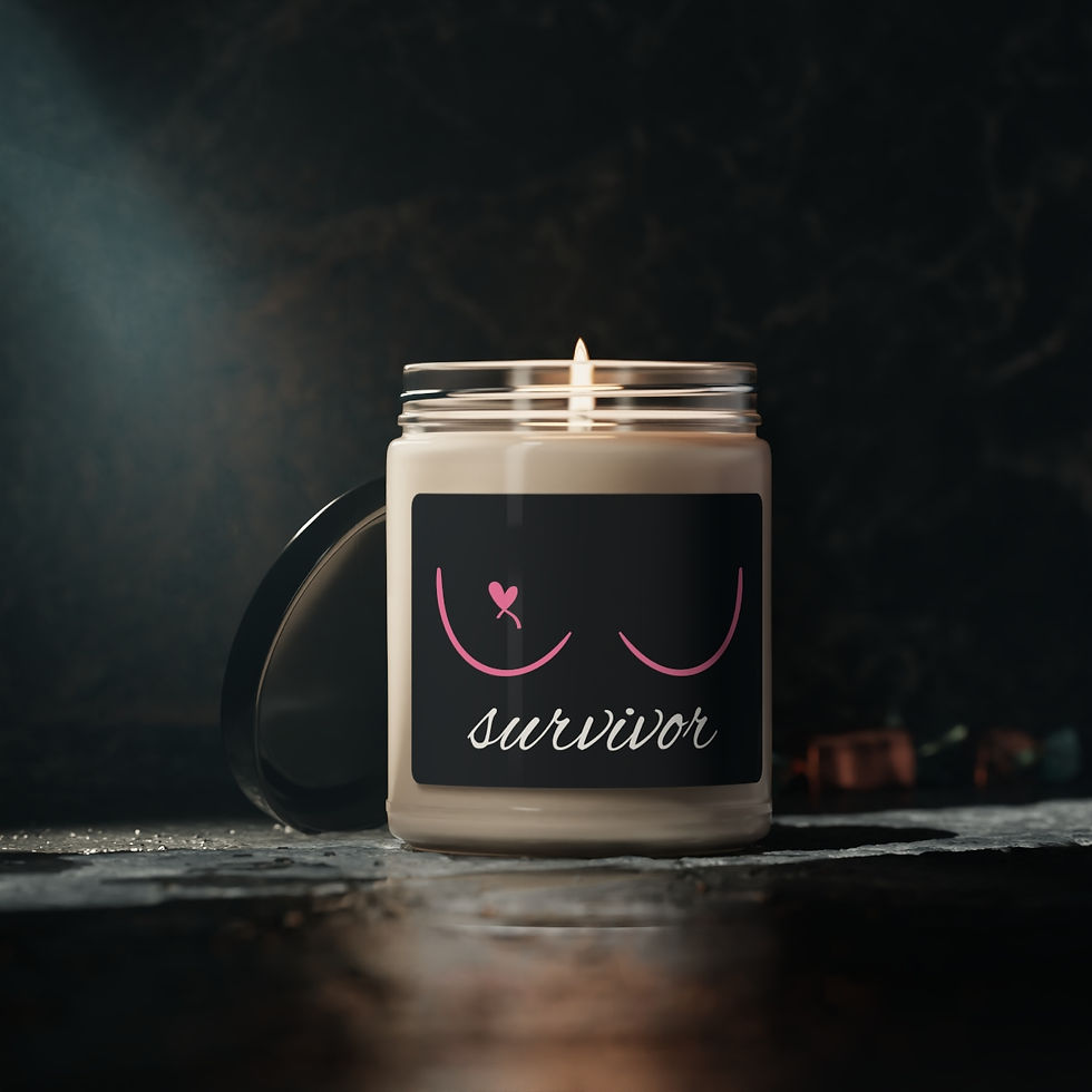 Thumbnail: Copy of Breast Cancer Survivor Candle - BLACK