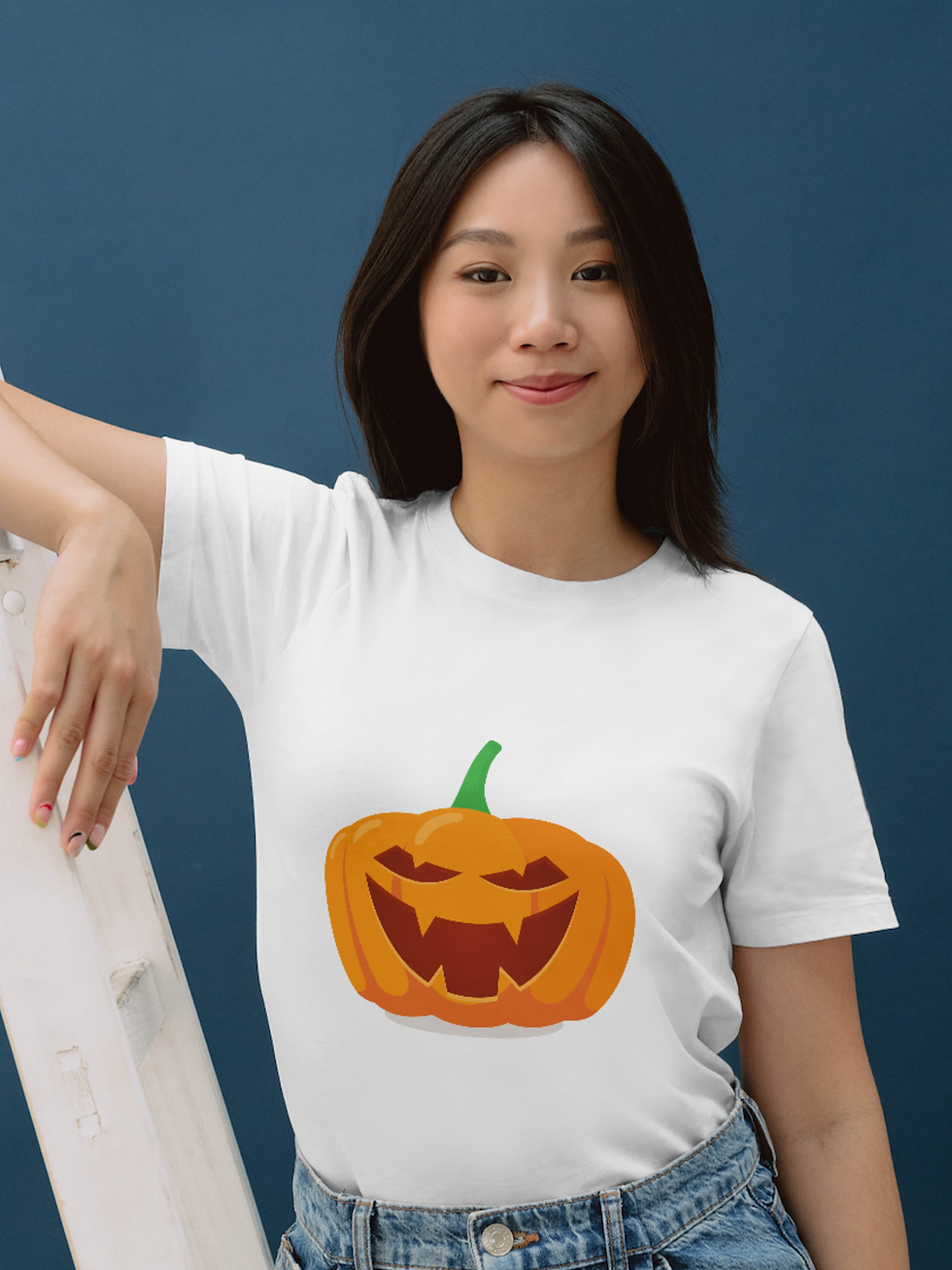 Thumbnail: Pumpkin Face Womens Shirt 
