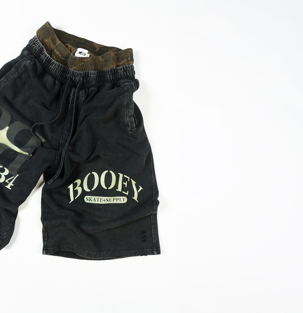 Thumbnail: BOOEY DOUBLE WAIST  BAGGY SHORT