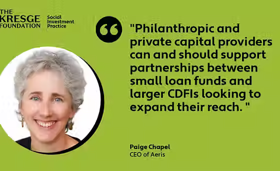 CDFIS NEED STRONGER INFRASTRUCTURE, SMARTER CAPITAL, AND SECTOR-WIDE COLLABORATION