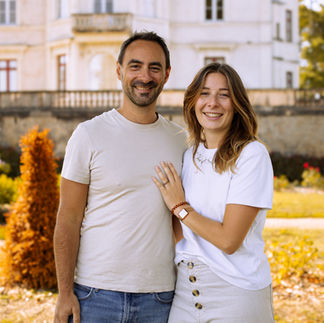 Portrait couple extérieur