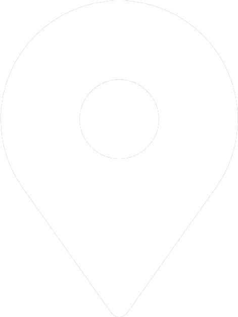 weißes Standort Icon