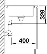 Thumbnail: Blanco Sona XL 6S Silgranite Single Bowl Inset SInk -Silgranite Colours