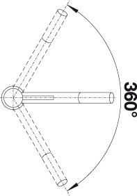 Thumbnail: Blanco Kano Single Top Lever Monobloc Mixer Tap - Silgranite Colours