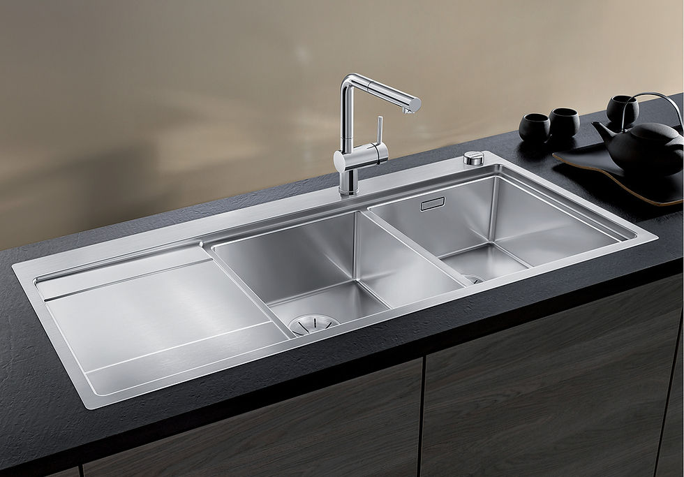 Thumbnail: Blanco Divon ll 8S IF Double Bowl Stainless Steel Inset Sink