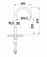Thumbnail: Blanco Trima Twin Lever Mixer Filter Tap  INC. Drink Filter Set Soft L 527453