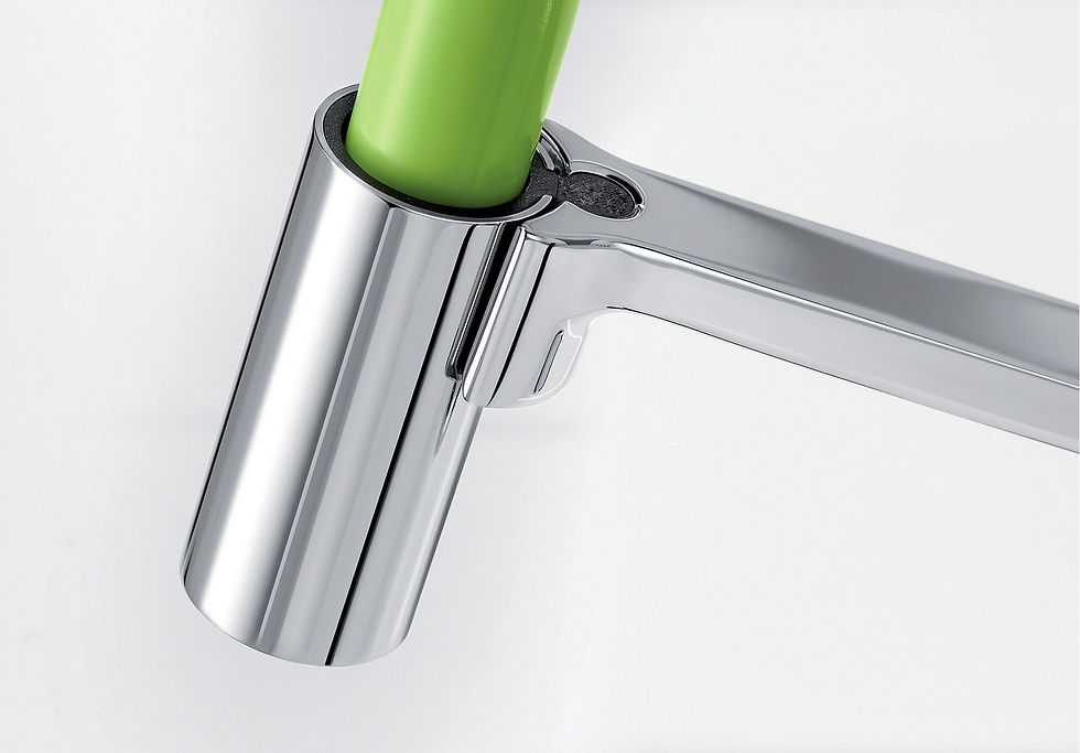 Thumbnail: Blanco Viu-S Single Lever Tap with Flexible Shower Hose & Changeable Hose Covers