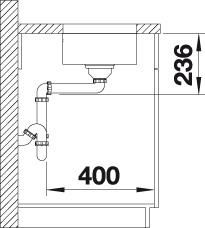 Thumbnail: Blanco Supra 160-U Single Undermount Bowl 450748