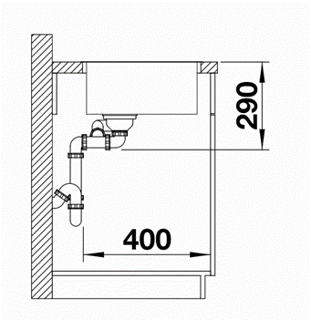 Thumbnail: Blanco Andano 340/180-IF Inset Sink-Large Bowl Left or Right